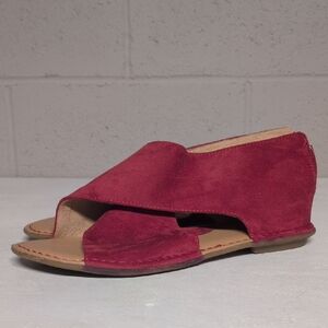 B.O.C Women's Red Suede Gladiator Sandals SIZE 10